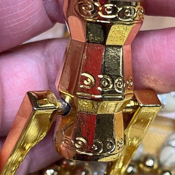 SBA Sefa Beaded Handbag With Gold Accents & White Faux Pearls - Picture 3 of 6